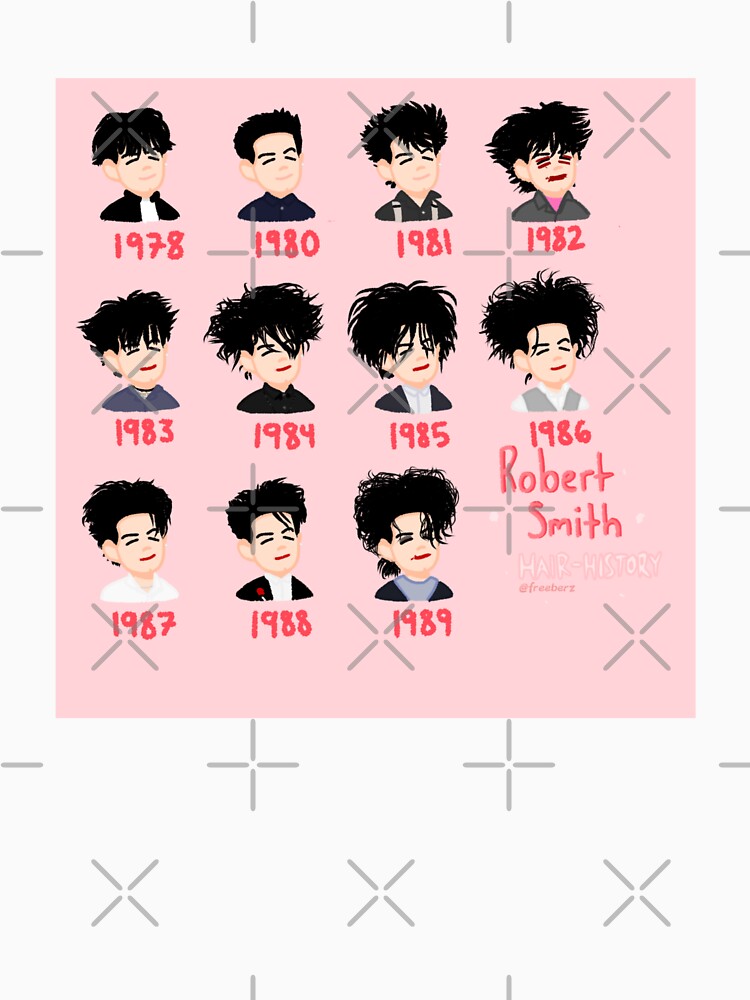 Robert Smith of The Cure Hair History by freeberz Unisex