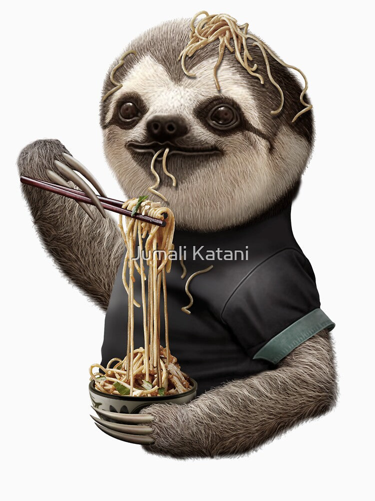 SLOTH EAT NOODLE by Jumali Katani Unisex