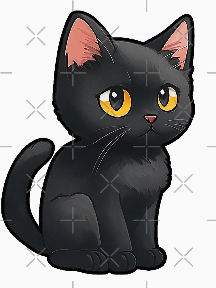 Black cat with yellow eye by DkaShop ⭐⭐⭐⭐