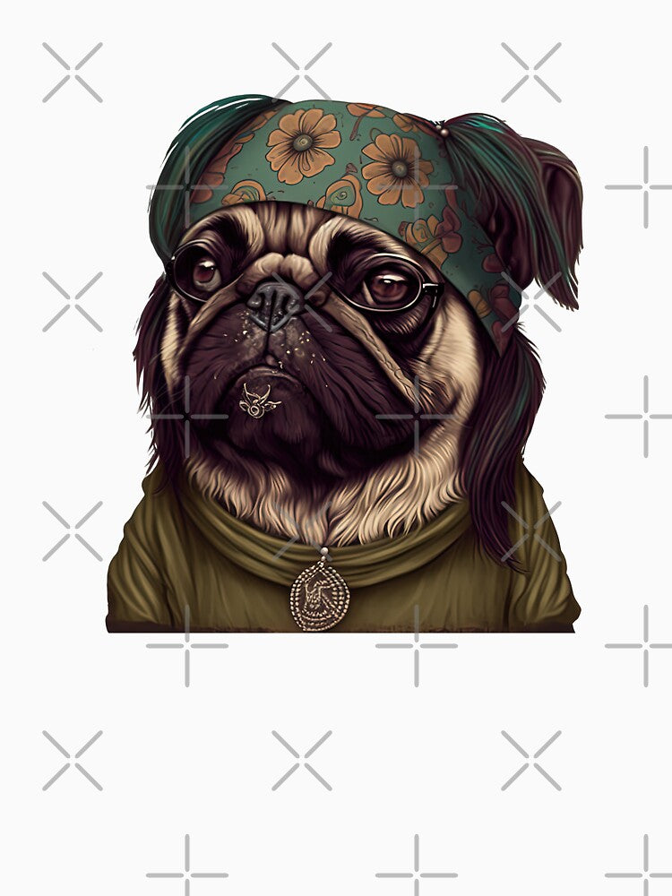 Chill pug by AnimalArtPhotos Unisex