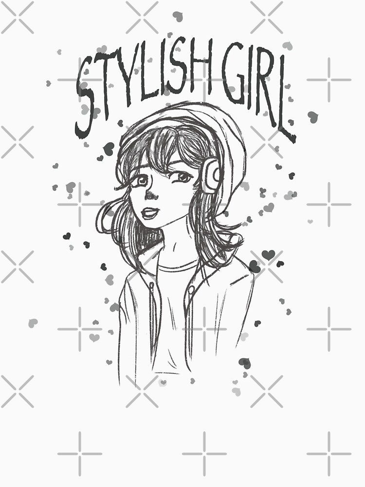 Stylish girl by Xatutik.art Unisex