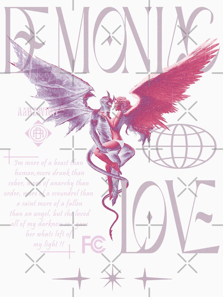 Demoniac love Aesthetic - Vaporweave streetwear by VaporwaveStreet Unisex