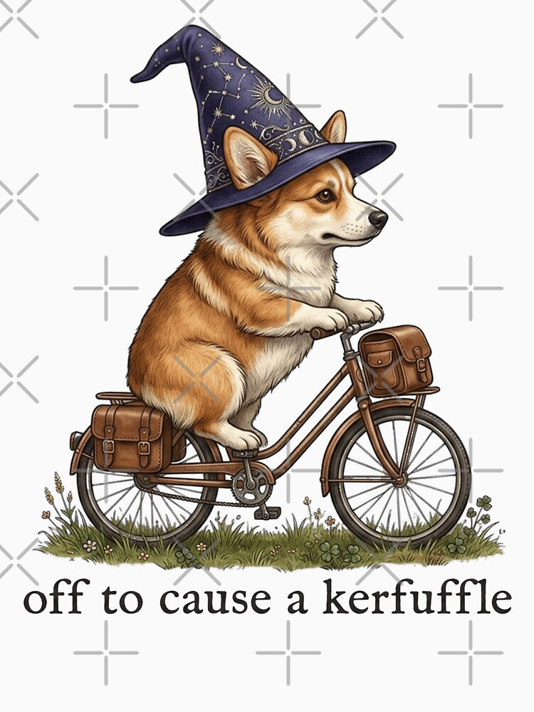 Off To Cause A Kerfuffle Corgi Chaos by siennalabeoo Unisex