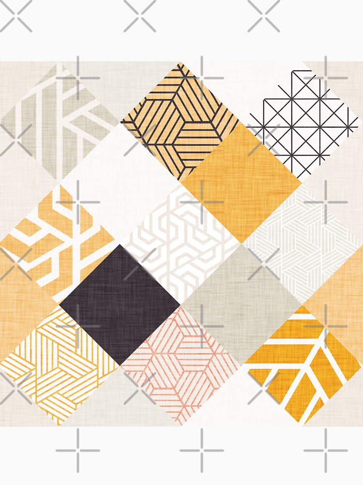 Tiles with patterns - Quilter Tiles Gold by susycosta Unisex
