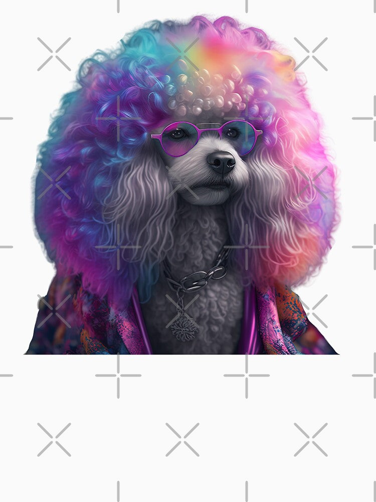 Hippy poodle by AnimalArtPhotos Unisex