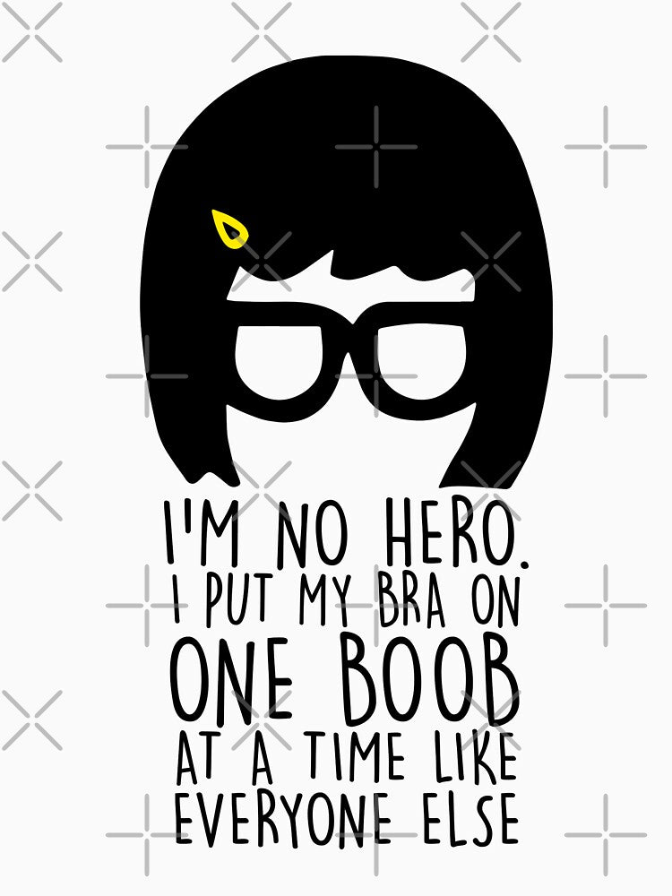 Bobss Cartoon Art Burgerss - I'm No Hero by AuroraCharles6 Unisex