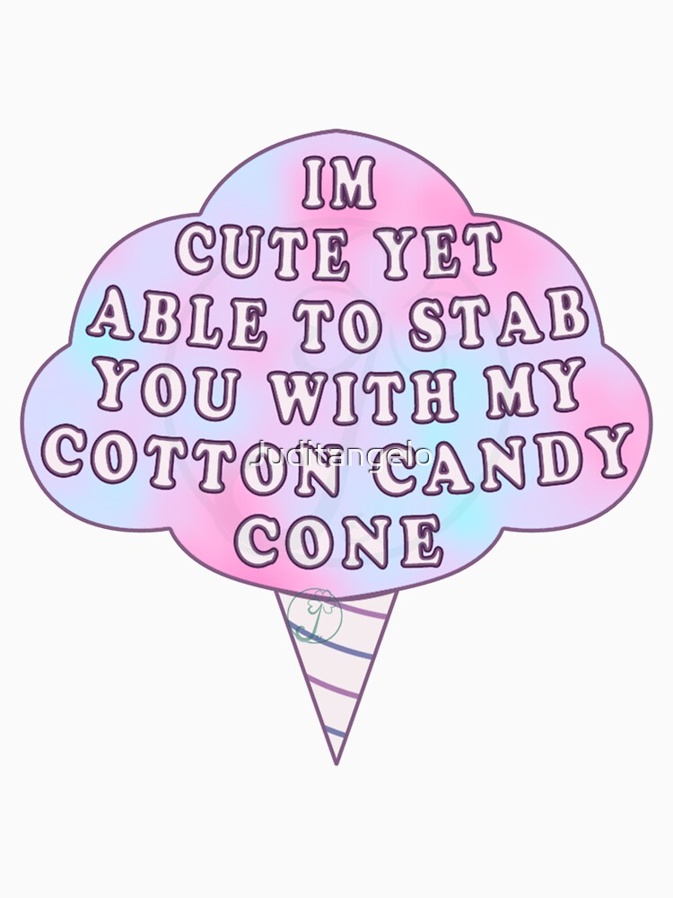 Pastel Goth cotton candy cone cute by Juditangelo Unisex