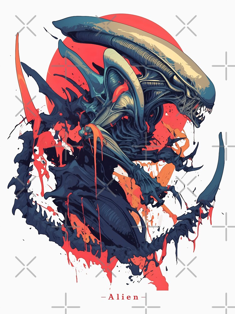 Xenomorph from Alien and Romulus by Senpaiwaves Unisex