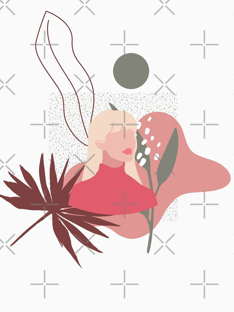 Boho Girl Nature Pink by BeeMeCreative Unisex