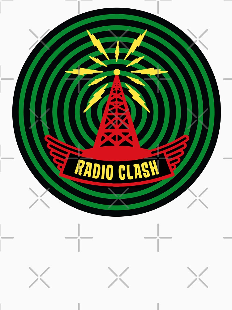 1980s Vintage Style British Punk Rock Radio Clash Retro Graphic by wmxdesign Unisex