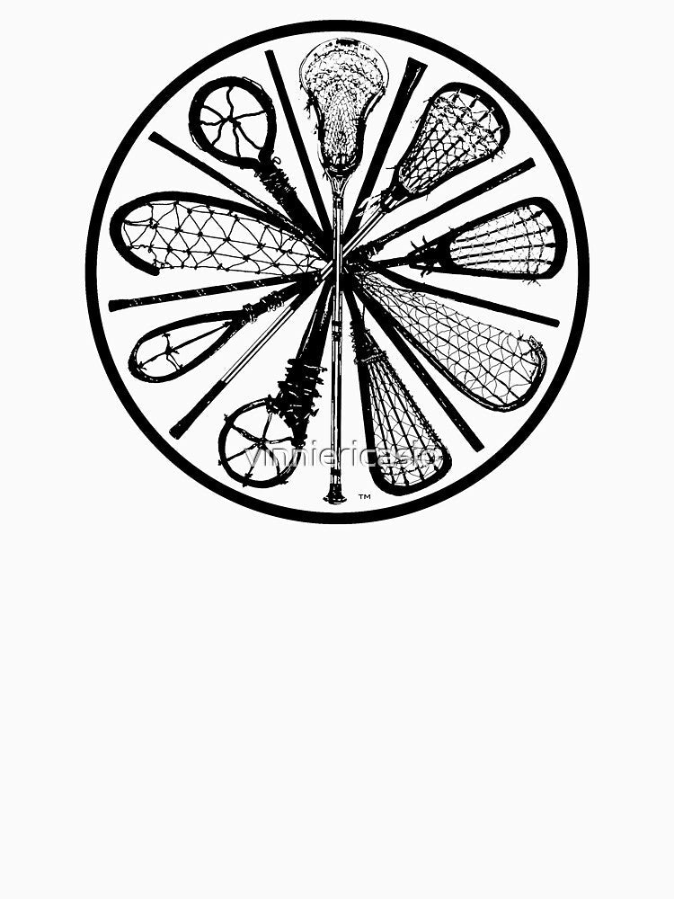 Pure Lacrosse (Black) by vinniericasio Unisex