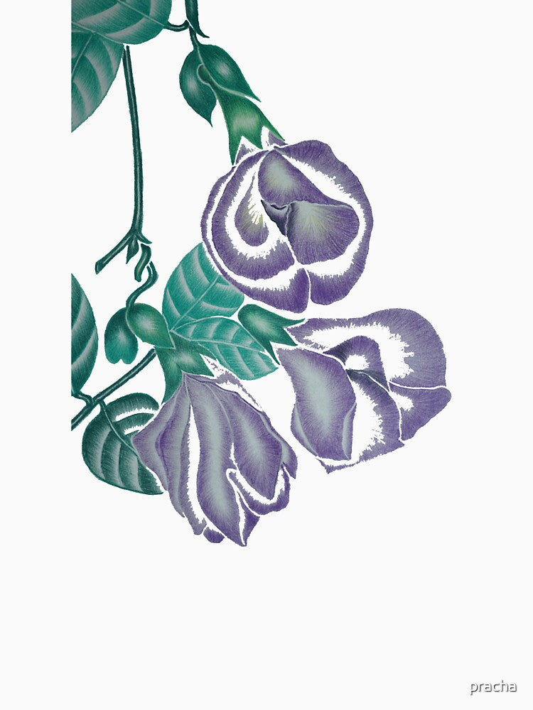Purple Flowers by pracha Unisex