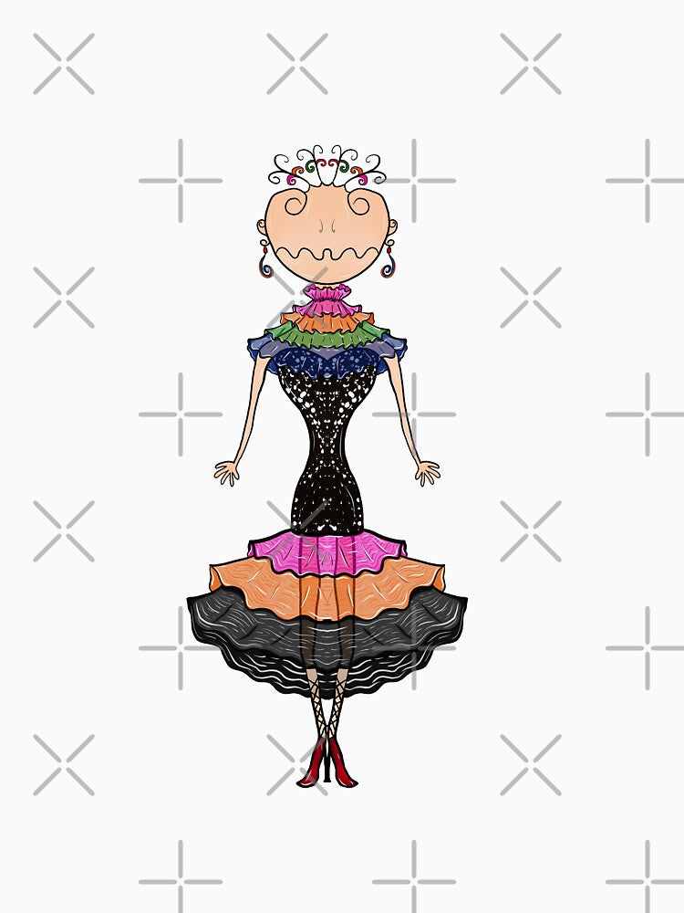 cartoon dancing girl cartoon by 236Reel Unisex