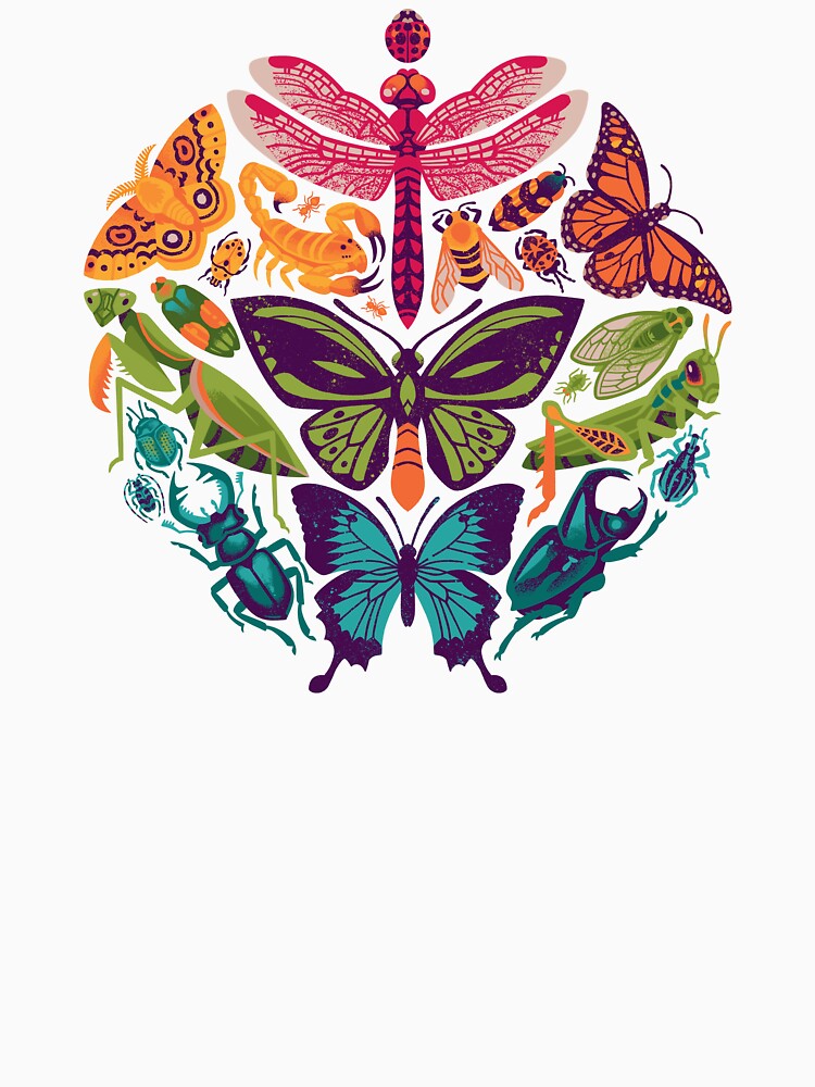 Bugs and Butterflies by Wayne Minnis Unisex