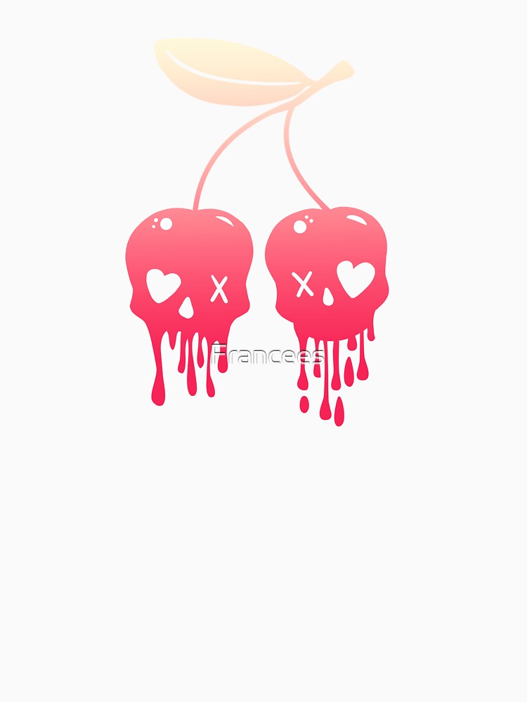 Cherries Skull Pastel Goth by Fran Fryberg Unisex