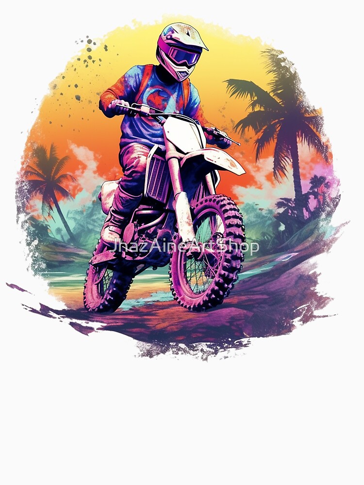 Motocross Retro | PNG Sublimation. by JhazAineArtShop