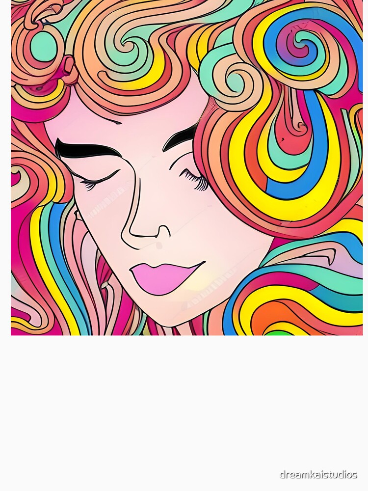 Hippie Trippy Woman by dreamkaistudios Unisex