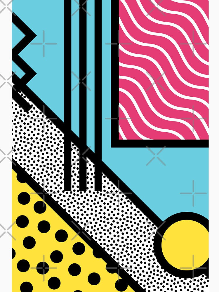 Abstract 80s memphis pop art style graphics by UDDesign Unisex