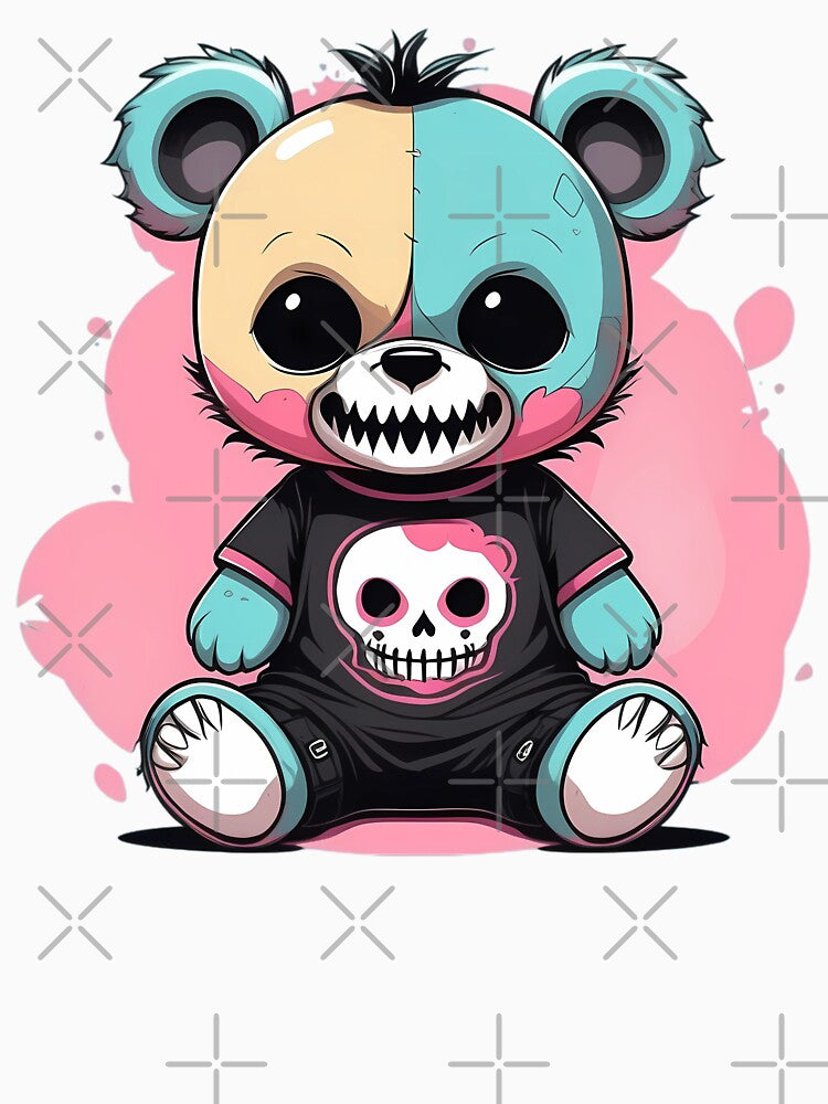 pastel goth teddy bear by lotsagoth Unisex