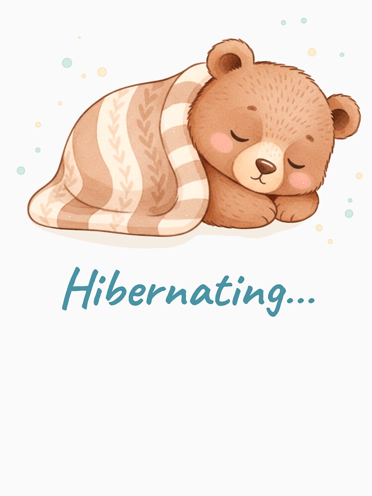 Sleeping Bear Hibernating Soft Days Series by HumTumMe Unisex