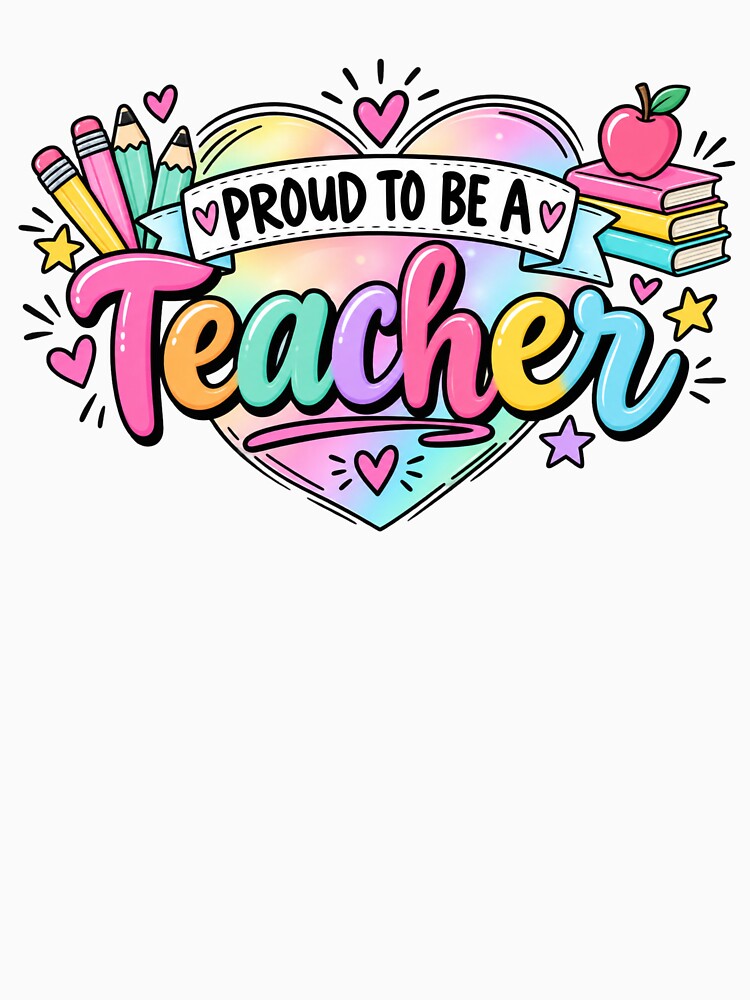 Proud to Be a Teacher T-Shirt | Colourful Teacher Gift by MotivatEd Learners