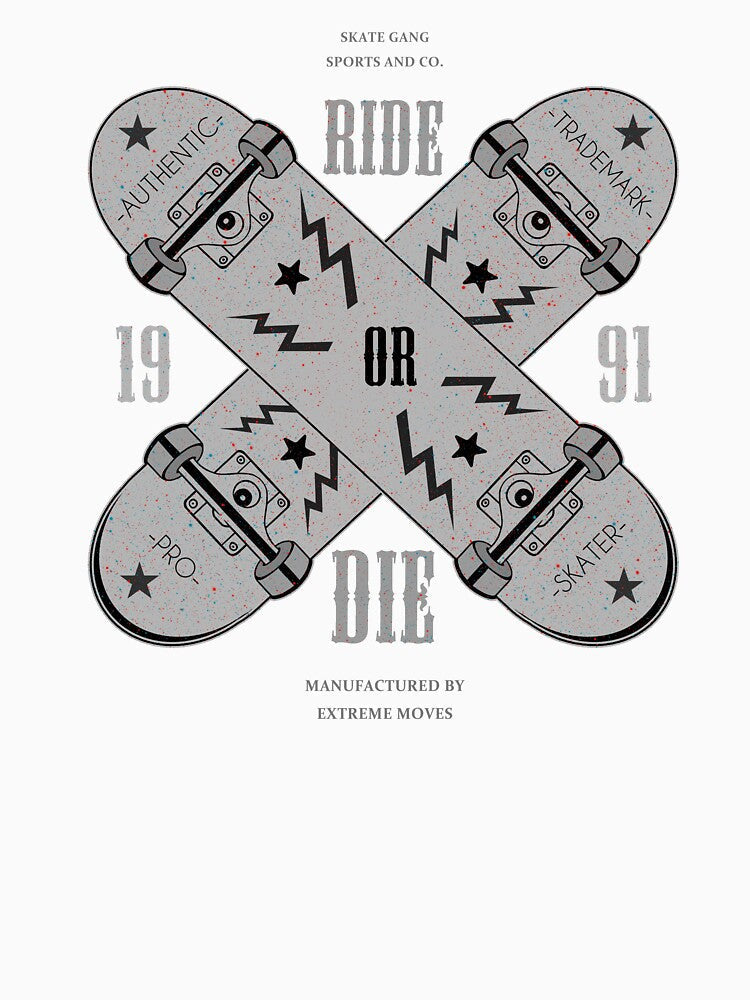ride x die (cross skateboards) by hayrpictures Unisex
