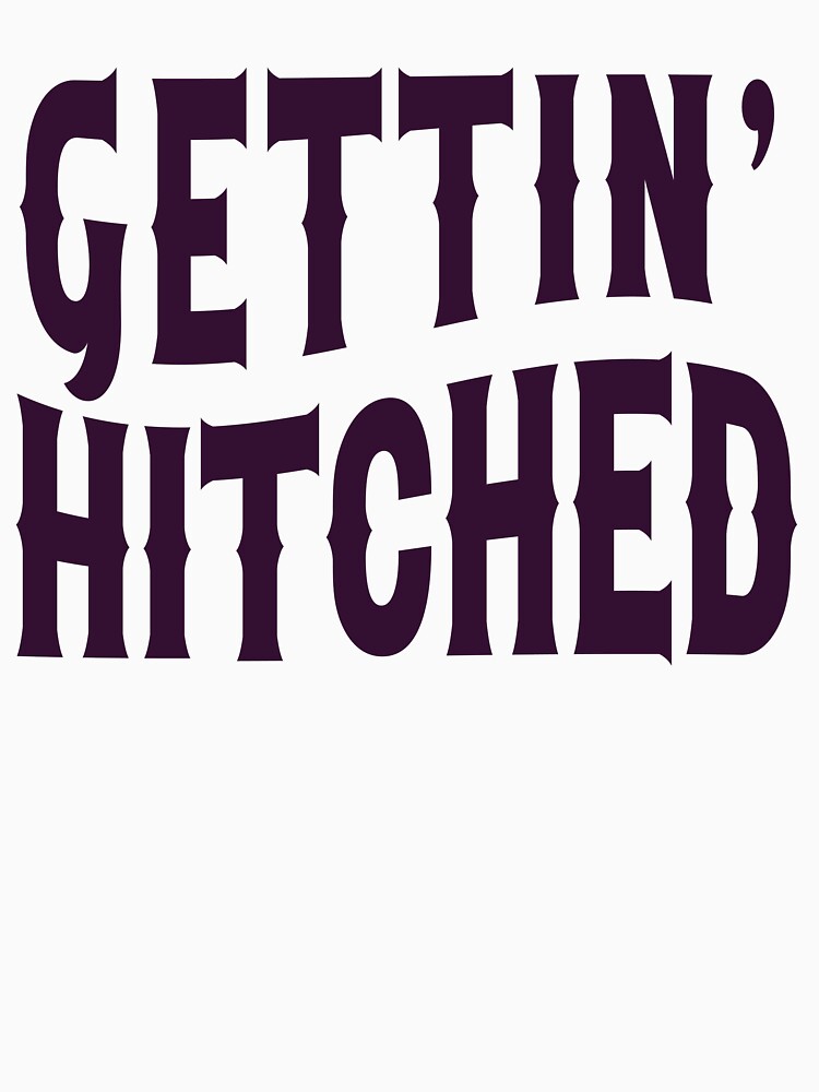 Nashville Bachelorette Party Gettin' Hitched Purple Gift for Bride by mysticblvd