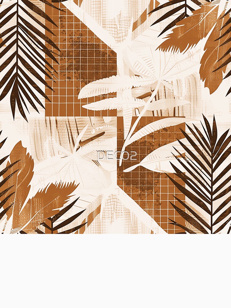 Boho Earth Tones And Caramel Hues Abstract Art by DEC02 Unisex