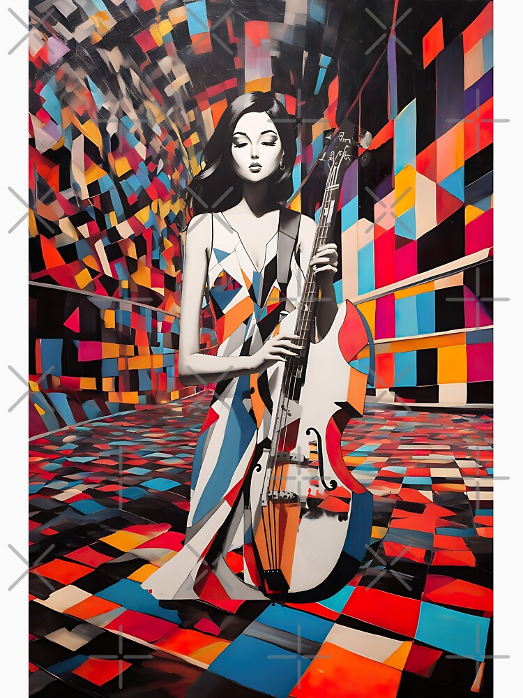 Limited Edition print design Music expression Bright colors Gift for her all over print design by Sector7Artistry