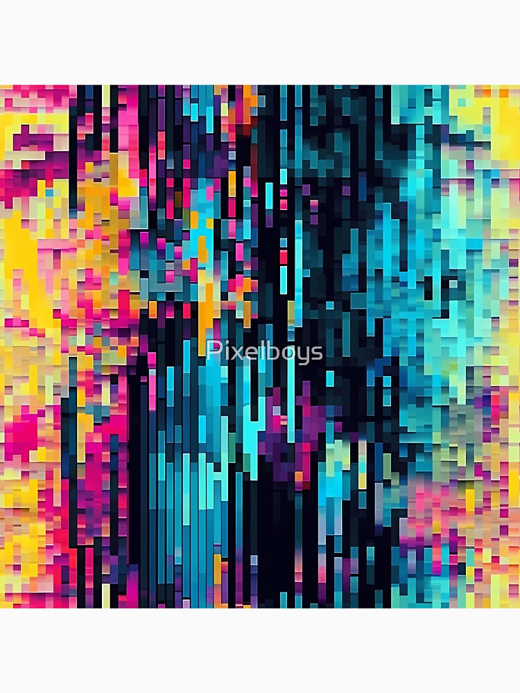 Glitch Art - Freedom glitch art - pixel artwork by Pixelboys Unisex
