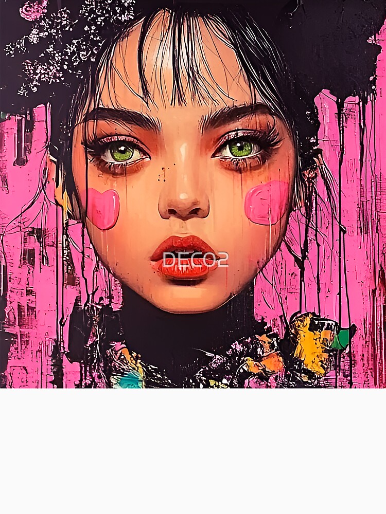 Whimsy Pop Art Female Collage-Inspired Playful Art by DEC02 Unisex