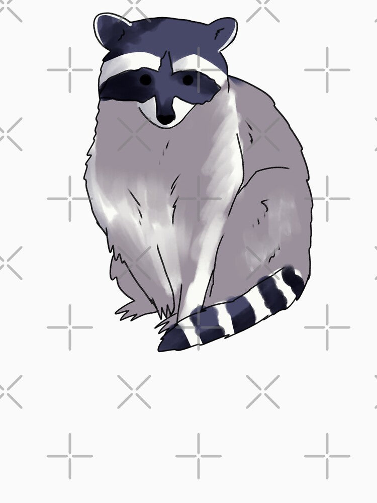 Raccoon illustration by Mayarart