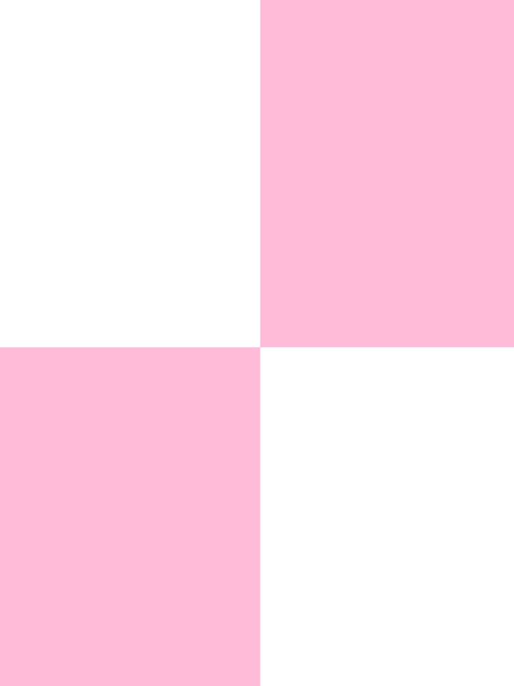 Quarters - White and Cotton Candy Pink by JustPatterns2 Unisex