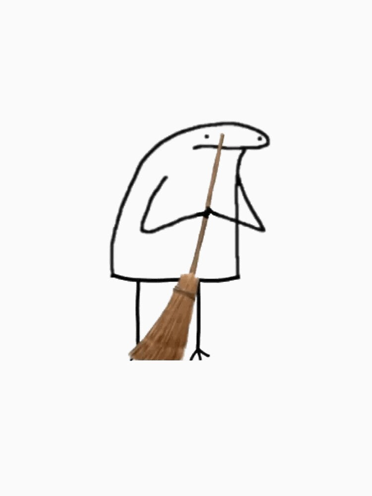 stickman doing cleaning by TayyarProduct Unisex