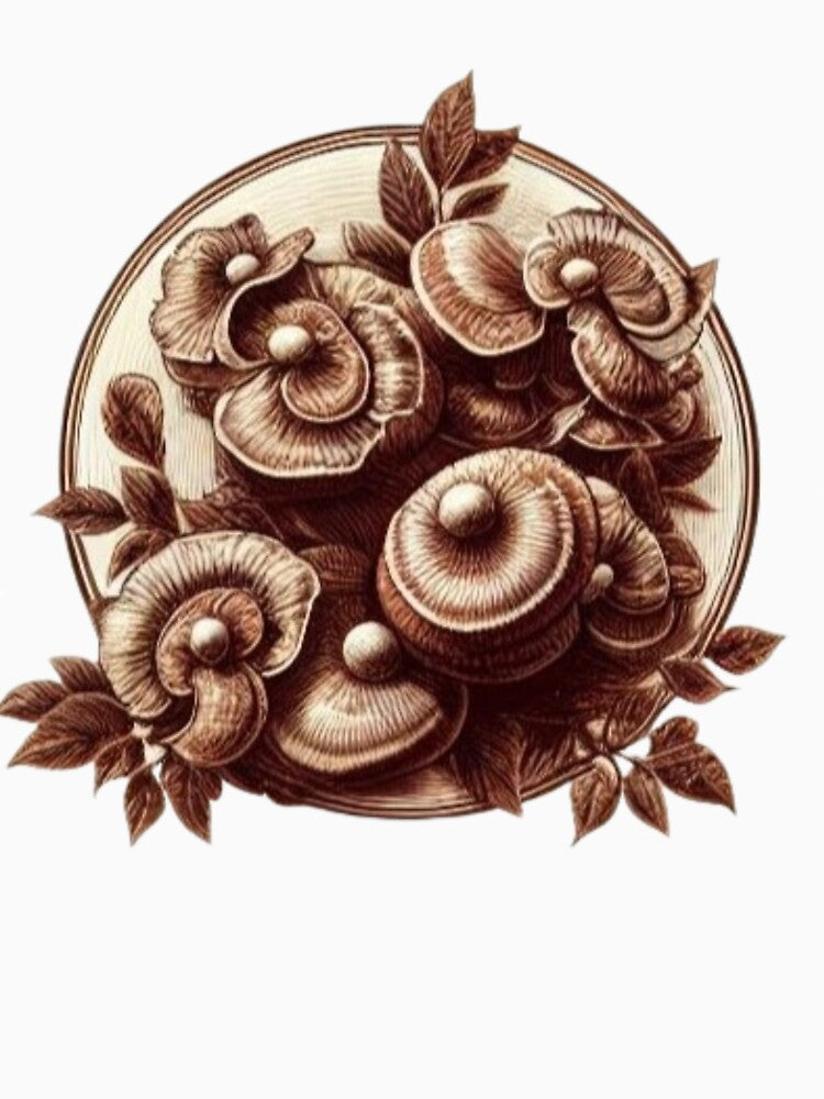 Mushroom Art for Mushroom Lovers - Symbols of Immortality by CulturalCurios