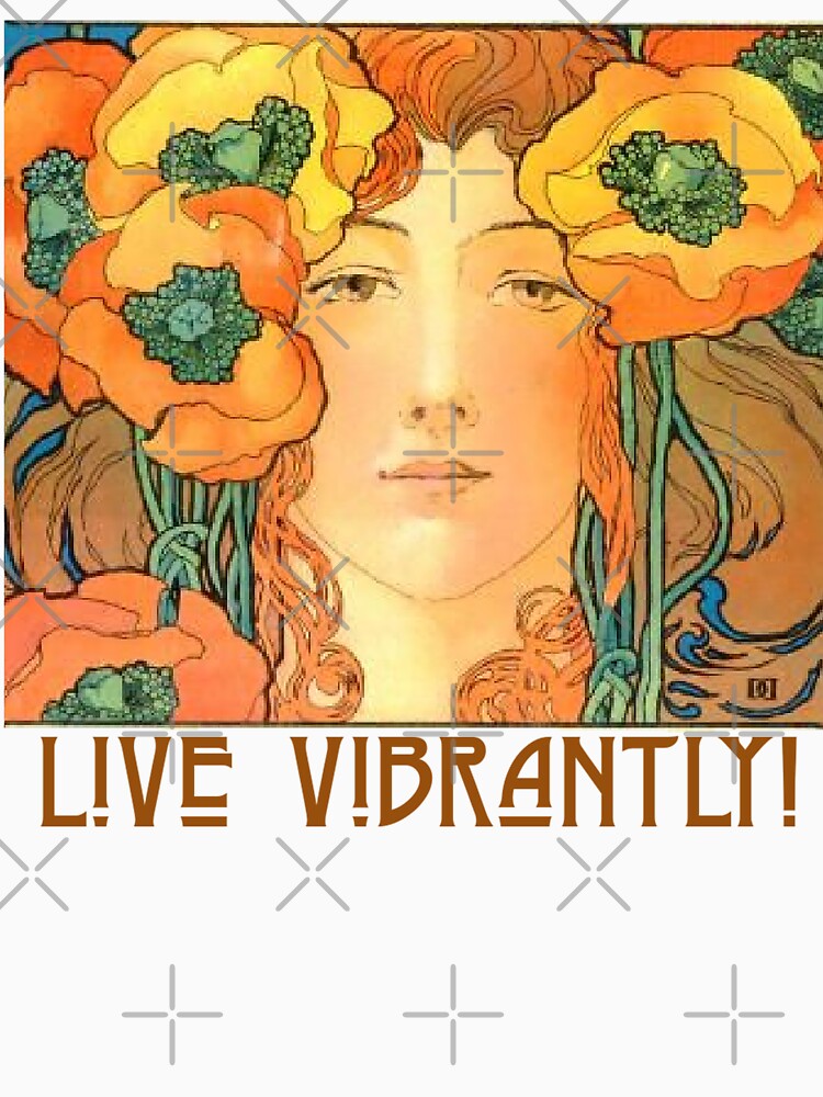 Live Vibrantly! Psychedelic Hippie Girl by SSustainable Unisex