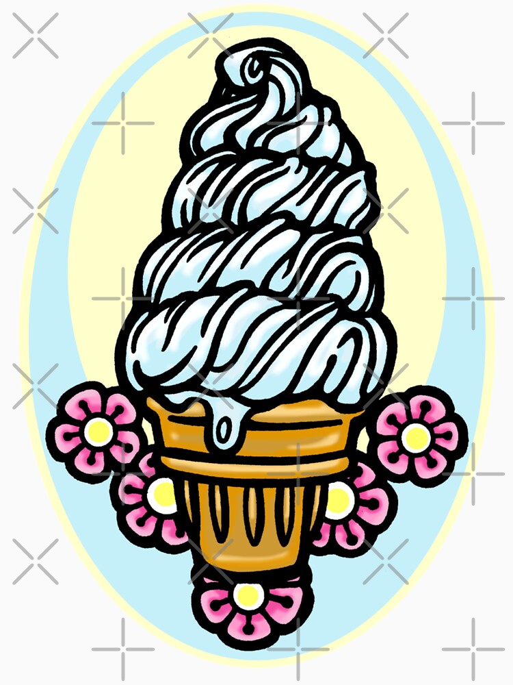 Soft Ice Cream Cone by sandpiperstudio Unisex