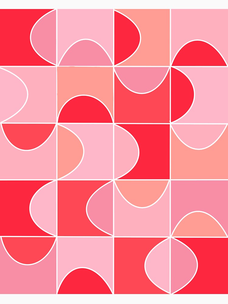 Pink Mid-Century Modern Pattern by WildeandCo Unisex