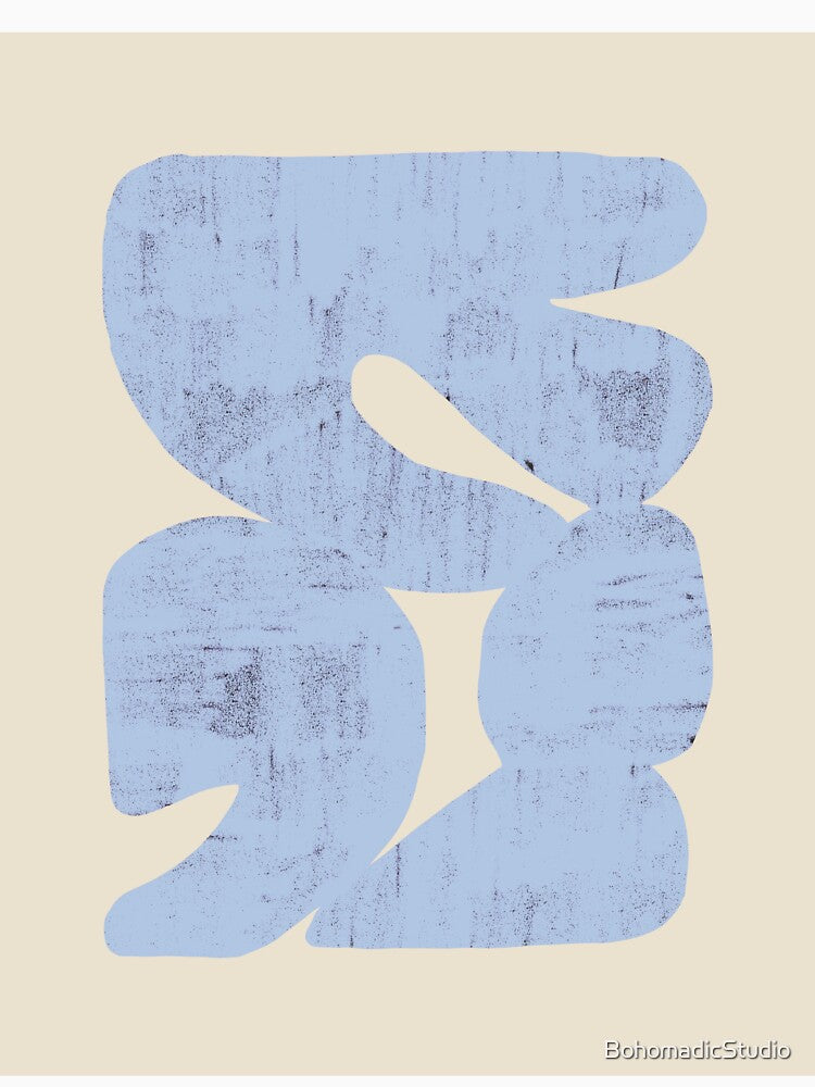 Bold Shapes NO.2 Blue by BohomadicStudio Unisex
