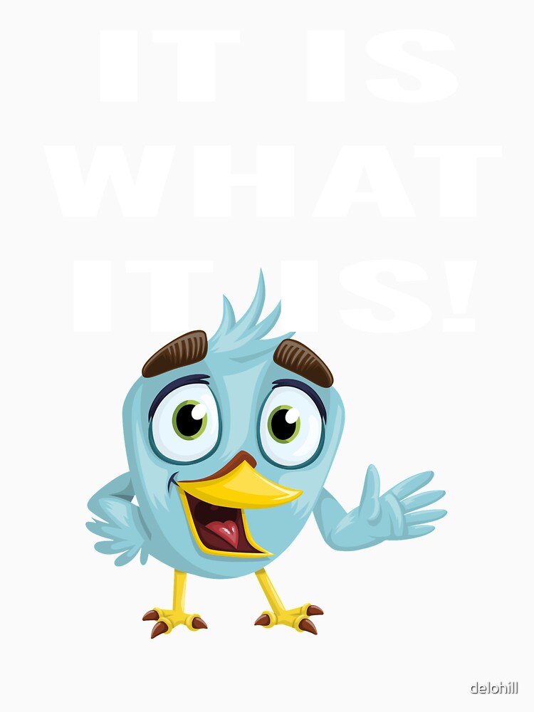 It Is What It Is Meme Quote Design For People Who Love Text Quote Apparel by delohill Unisex