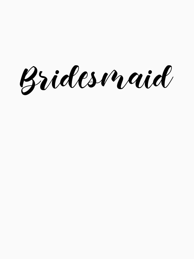 Bridesmaid (black) by Allyoudois