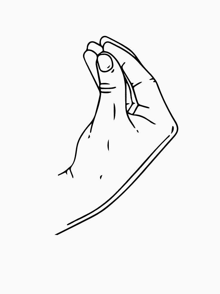 Italian hand gesture by nocional Unisex
