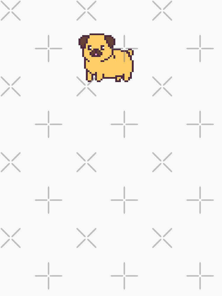 Pixel Art Pug by uxcomshop Unisex