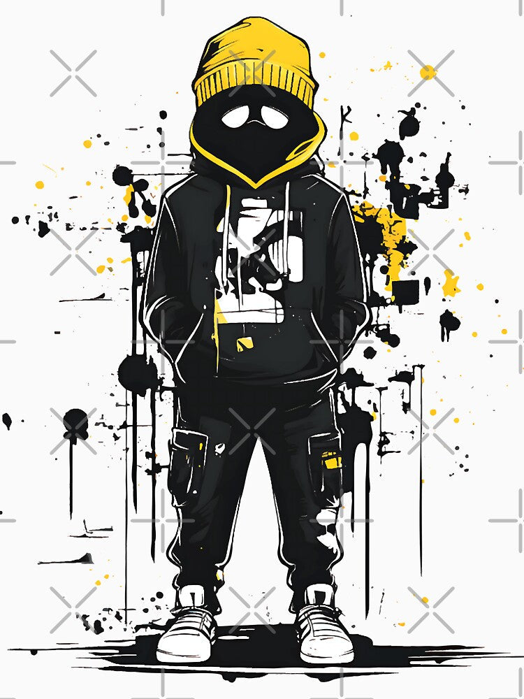 Yellow & Black Streetwear and Jogger Set - Urban Style for Trendsetters by Aagnyes Unisex