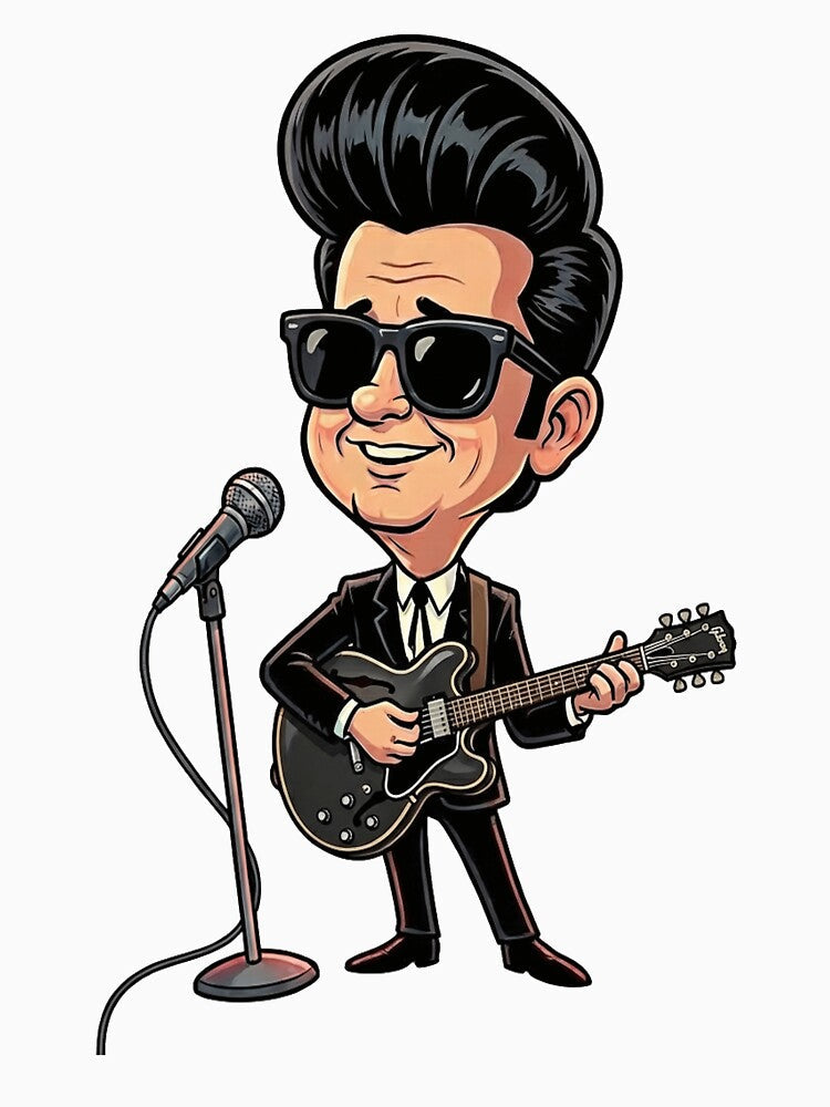Roy Orbison - Cartoon by Bigkite Unisex