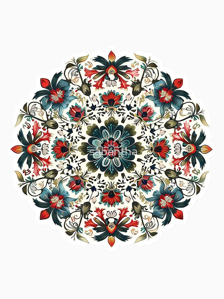 Krejmina - Mandala of flowers 17/24 by sabantha