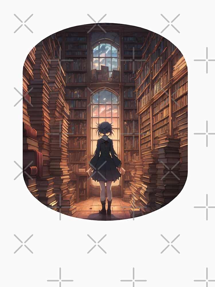 Old Bookstore by SoftLivingCore Unisex