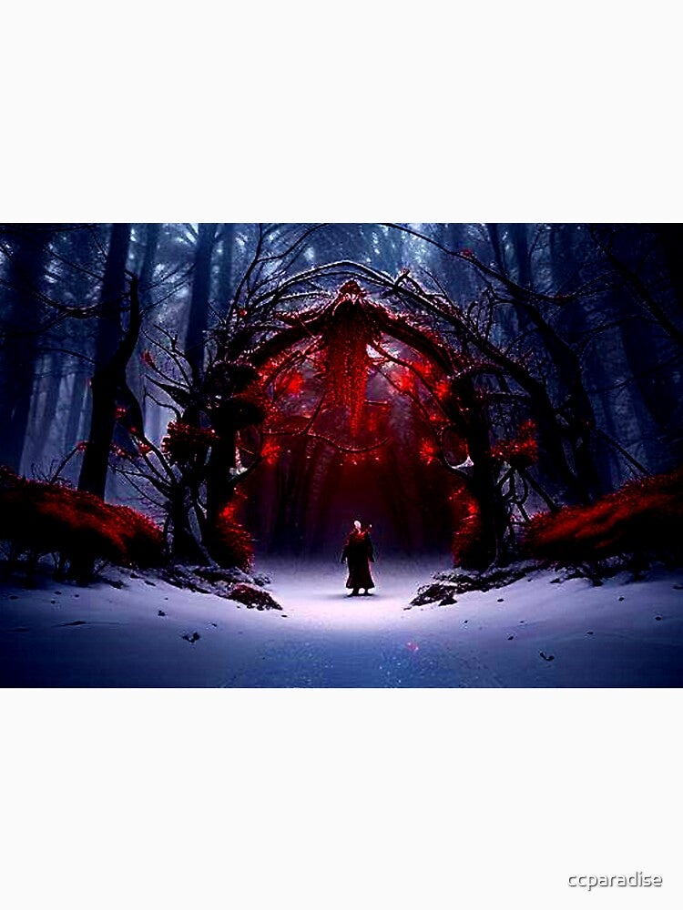 Gothic Winter Wonderland Magic Red Door✨ #gothchristmas by Earth Nature Creations Unisex