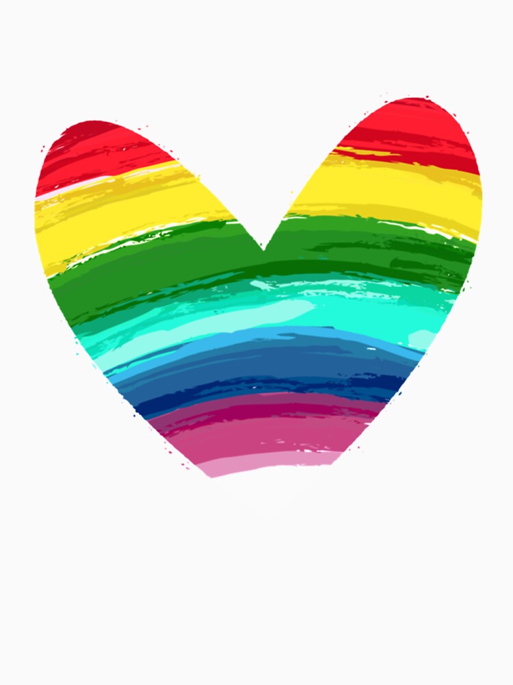 Rainbow Heart Premium Scoop by HanTingDA Unisex