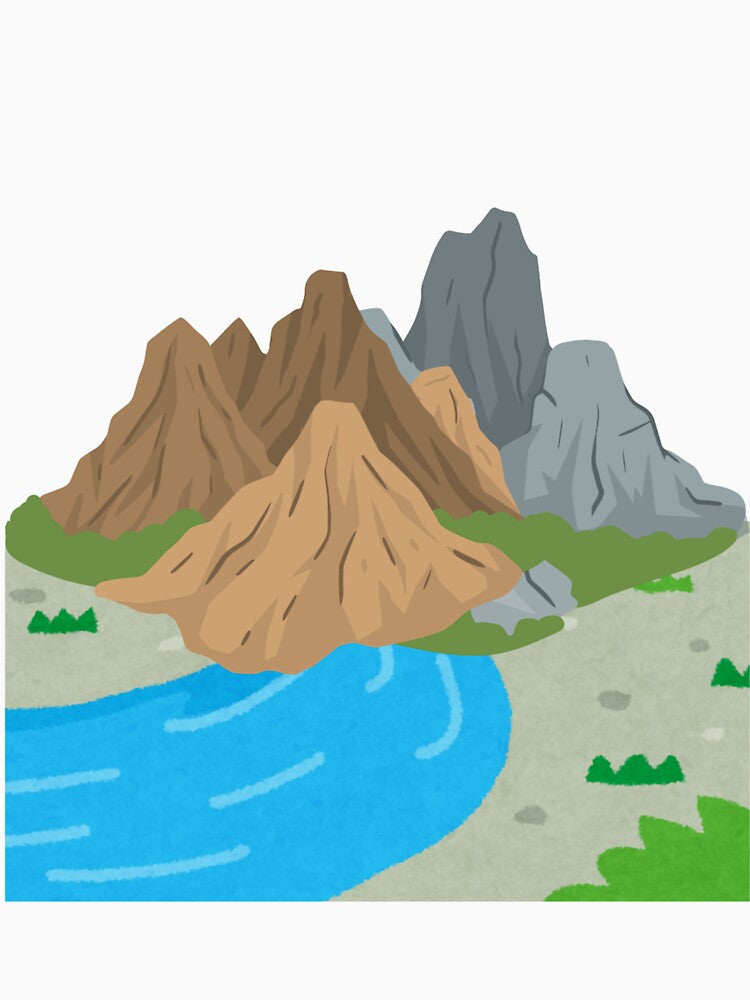 mountains mountain river plain by AA-designstore Unisex